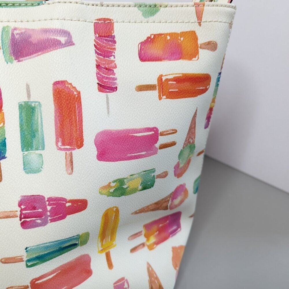 Kate Spade New York Flavor Of The Month Francis Tote Bag Ice Cream Popsicles - Picture 5 of 14